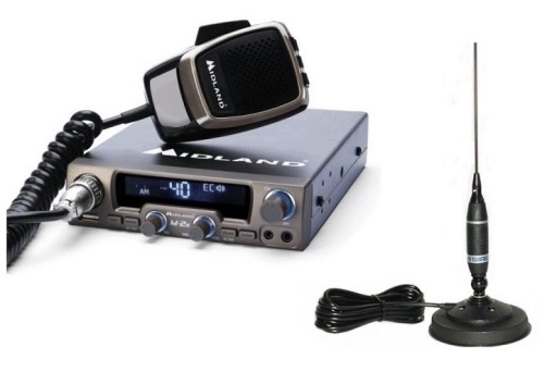 RADIO CB MIDLAND M-20 USB + ANTENA MAGNETYCZNA SIRIO OMEGA 27 MAG +NAKLEJKA