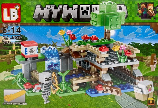 KLOCKI LB MY WORLD TOR KULKOWY LED MINECRAFT 203 ELEMENTY