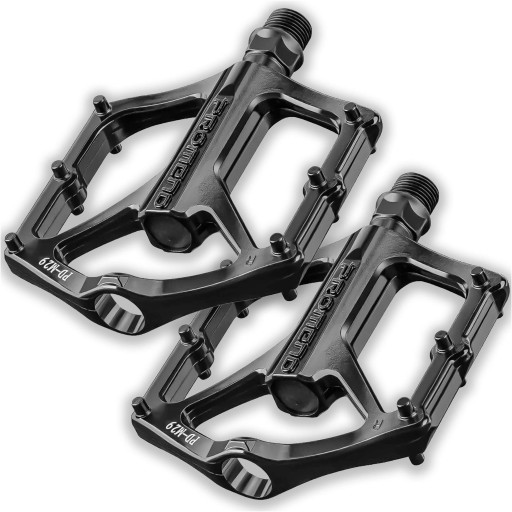 Pedały rowerowe platformowe Piny aluminium MTB duże 9/16
