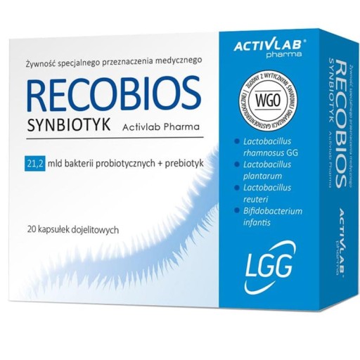 Recobios Synbiotyk 20,3 mld probiotycznych IBS 20 kapsułek