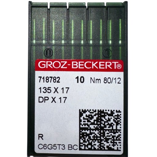 IGŁY DO MASZYN SZWALNICZYCH GROZ BECKERT STĘBNÓWKA 135x17 DPx17 80/12R