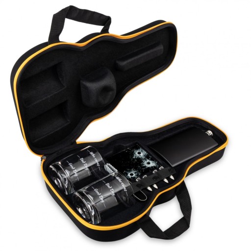 GITAROWY ZESTAW DO WHISKY SZKLANKI WHO CARES ETUI