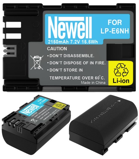BATERIA AKUMULATOR NEWELL DO CANON LP-E6NH 6D 7D Mark II R6 R7 R Ra 2150MAH