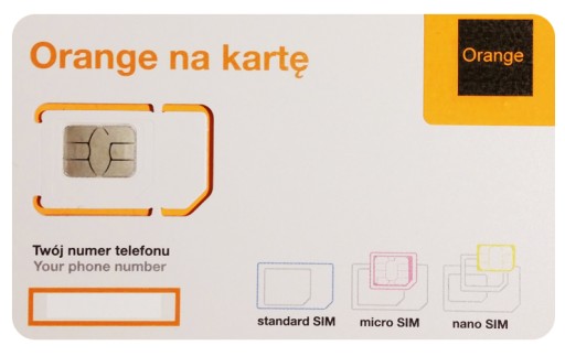INTERNET KARTĘ STARTER ORANGE FREE 100 GB 53 mies