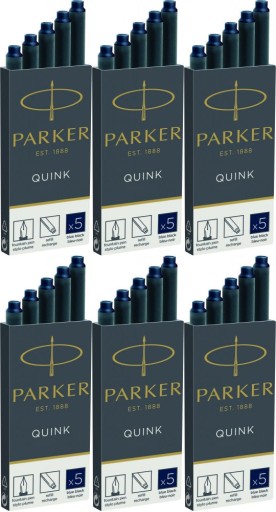 Naboje do piór PARKER standard granatowe 5 szt x6