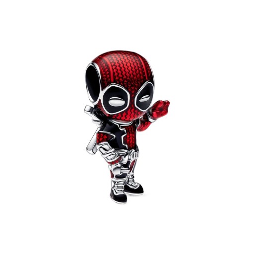 S925 Srebrna Charms Deadpool Marvel