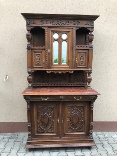KREDENS FRANCUSKI SERWANTKA STARY WYRÓB 223cm