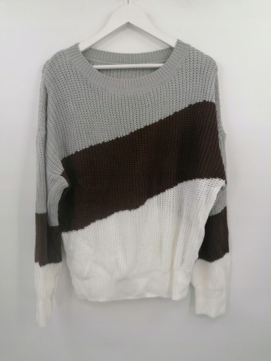 SHEIN SWETER DAMSKI KOLOROWY KLASYCZNY 42 XL