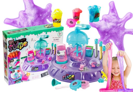 FABRYKA SLIME DUŻY ZESTAW BROKAT DIY ZESTAW ROBIENIA GLUTÓW BEZ KLEJU!