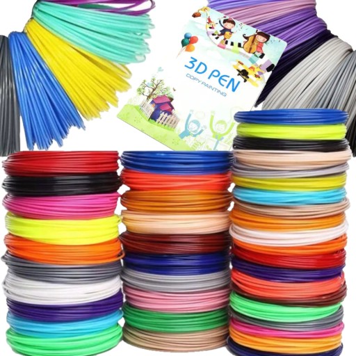 FILAMENT WKŁAD DO 3D DŁUGOPIS 30 KOLORÓW 300 M DRUK