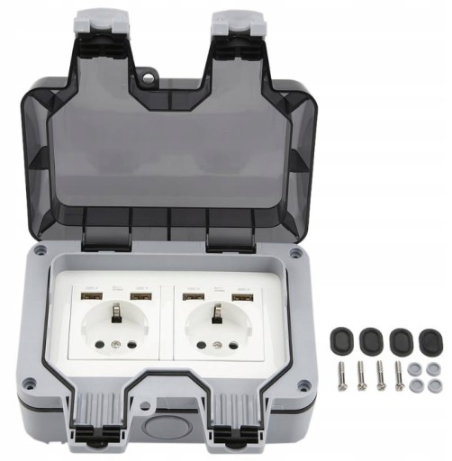 IP66 16A Wodoodporne Elektryczne Gniazdo Z USB