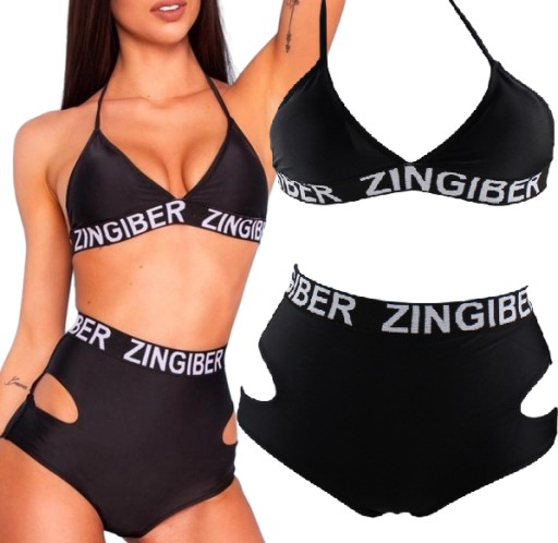 STRÓJ KĄPIELOWY BIKINI WYSOKI STAN SEX STRAPS / M
