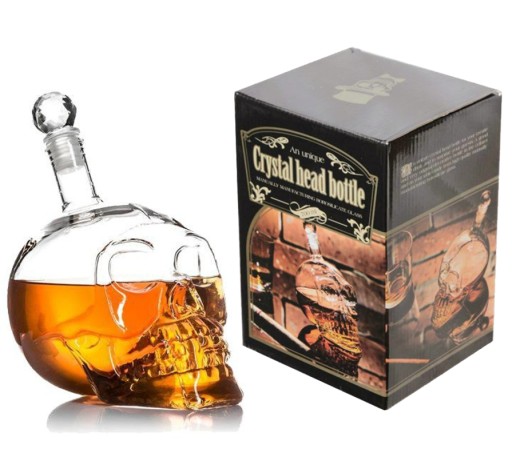 KARAFKA CZASZKA CZACHA 700 ML DO WHISKY WÓDKI