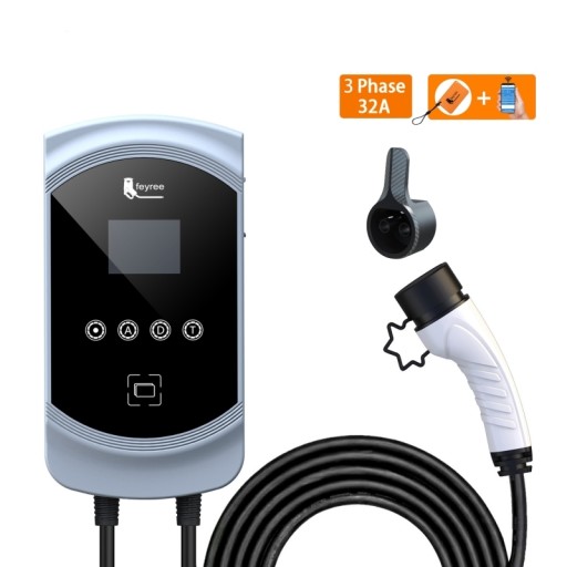 Wallbox Ladowarka Gniazdo Typ2 7KW z RFID APP