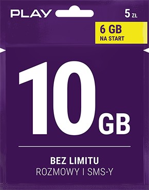 Starter PLAY 5 PLN FORMUŁA hurt 4800GB