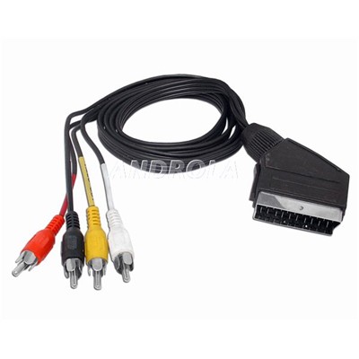 Kabel Euro-4RCA 1,2m