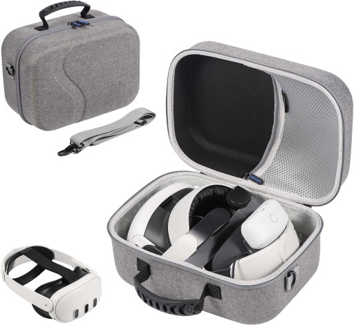 DEVASO LARGE CARRYING CASE FOR META QUEST 3 TRAVEL SHOULDER BAG