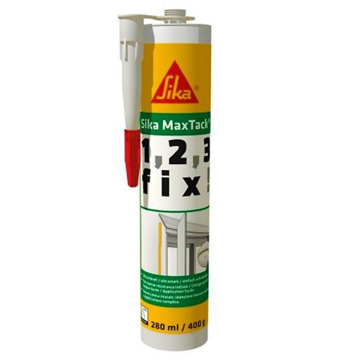 KLEJ MONTAŻOWY MAX TACK BIAŁY SIKA 280 ml