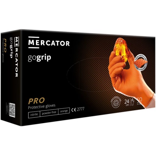 RĘKAWICE RĘKAWICZKI NITRYLOWE Gogrip! orange XL'