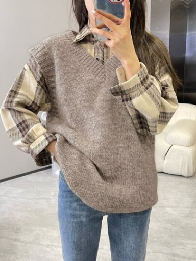 Y.SWAG KAMIZELKA SWETERKOWA ONESIZE Y417093