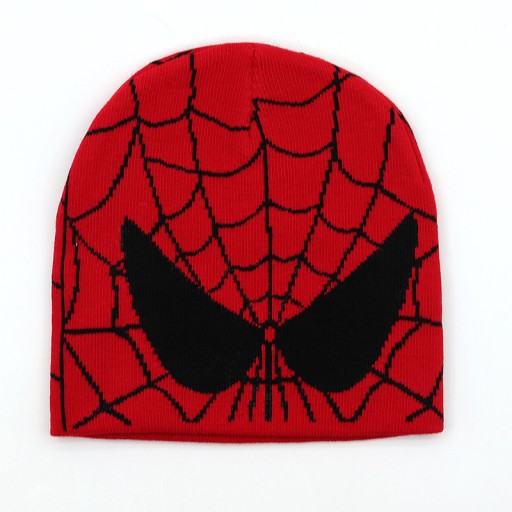 Nowy Cartoon pająk haftowane czapka beanie mężcz