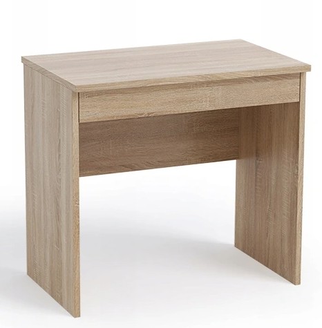 Małe biurko komputerowe / toaletka 80 cm sonoma