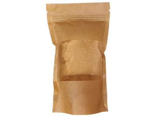 DOYPACK PAPIEROWY - 100ml - OKNO - STRUNA - 100 sztuk