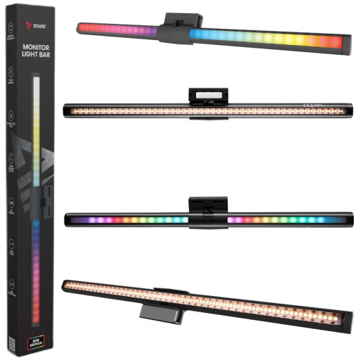 Lampka na monitor / Light bar RGB SAVIO LB-01 8 efektów 7 kolorów