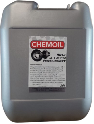 OLEJ PRZEKŁADNIOWY HIPOL GL-4 80W90 20L