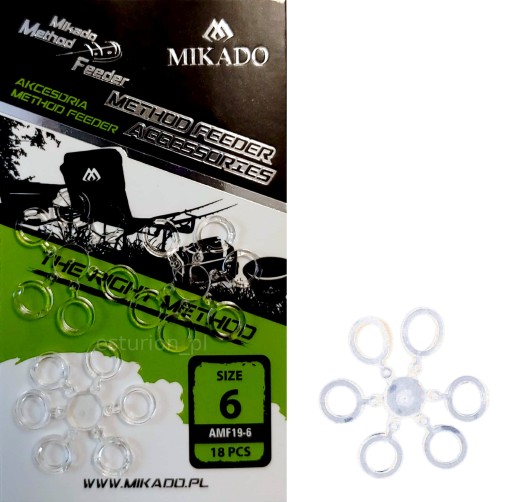18x GUMKA SILIKONOWA Method Feeder 6mm na haczyk!