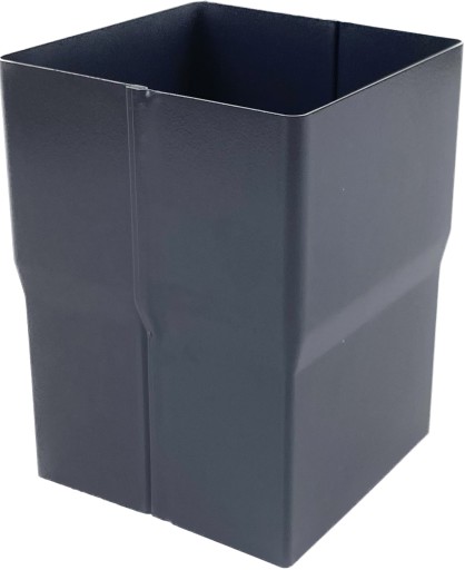 Mufa do rury spustowej kwadratowej 80x80mm GALECO STAL2 grafit RAL 7015