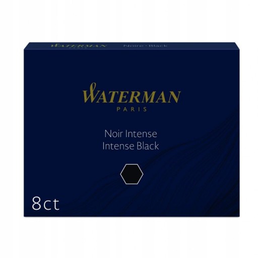 WATERMAN WKŁAD DO PIÓRA WIECZNEGO ATRAMENT CZARNY