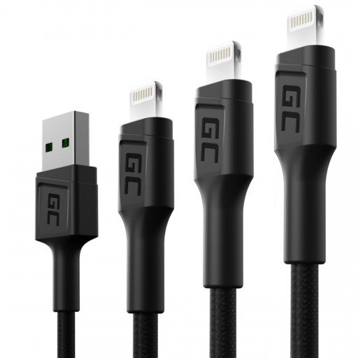 Zestaw Green Cell 3x GC Ray USB - Apple Lightning