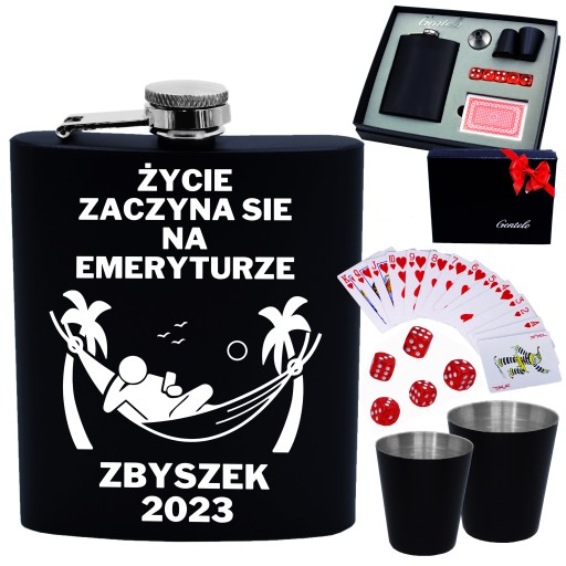 PREZENT DLA EMERYTA EMERYTKI PIERSIÓWKA Z GRAWEREM