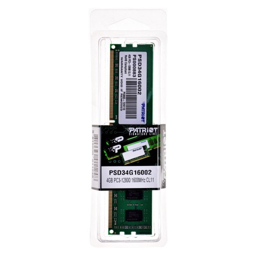 Pamięć Patriot Memory PSD34G16002 (DDR3 ECC; 1 x 4