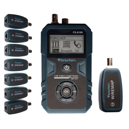 Zaawansowany tester sieci LAN FORSCHER FS8109-8T