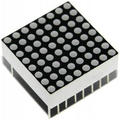 Matryca LED 8x8 - czerwony -Led 3mm - Katoda