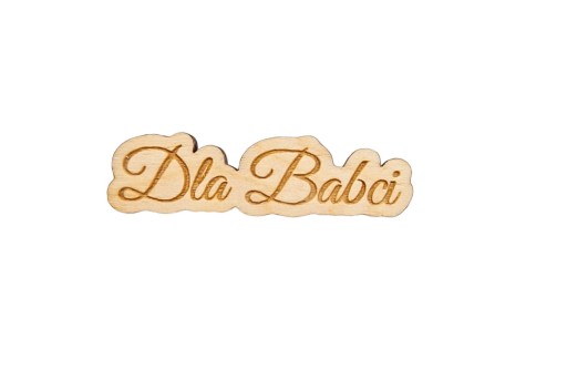 Drewniany napis Dla Babci Baza do makramy Aniołek ozdoba