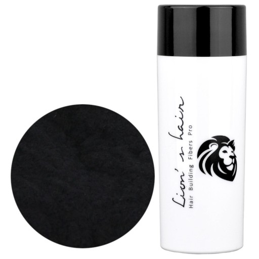 MIKROWŁÓKNA Lion's Hair PRO 25g BLACK zagęszczanie włosów