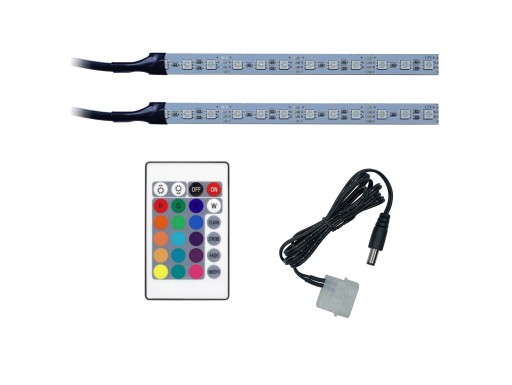Aluminiowe listwy PC 2x15 LED RGB
