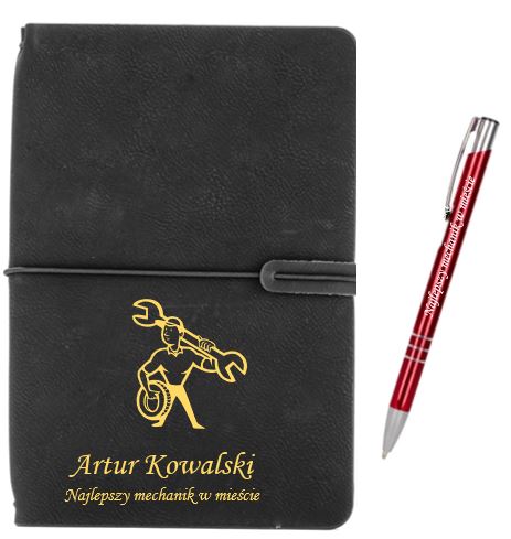 Notes i długopis + Twój GRAWER prezent LOGO