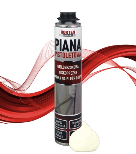 PIANA MONTAŻOWA PISTOLETOWA STANDARD 700 ML HORTEN