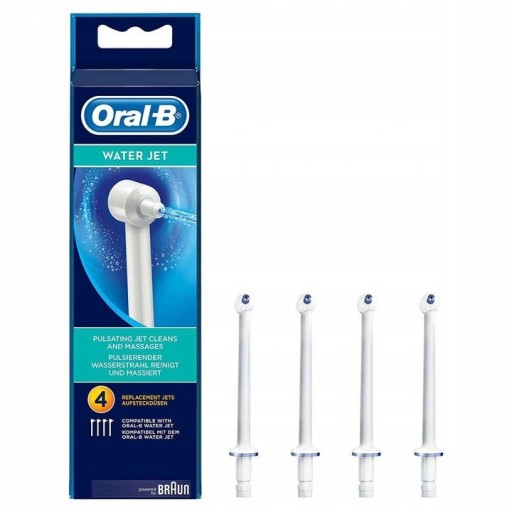 KOŃCÓWKI DO IRYGATORÓW Oral-B WATER JET 4 szt. NOWY ORYGINAŁ