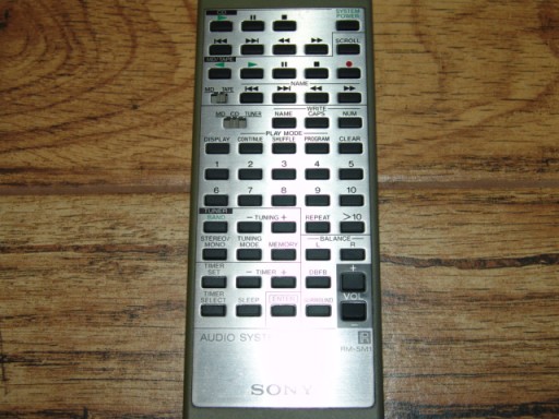 Pilot SONY RM-SM1 Audio System, CD MD Tape Tuner (używany, bdb) !