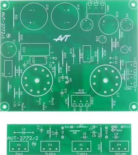 Lampowy wzmacniacz gitarowy, AVT2772/1 PCB