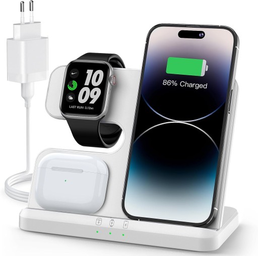 STACJA ŁADUJĄCA AKCESORIA APPLE 3w1 INDUKCJA 18W