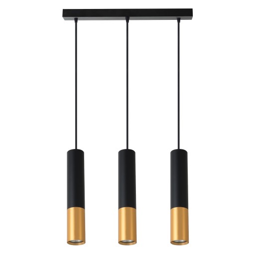 Lampa wisząca Keon GU10 x3 czarno złota