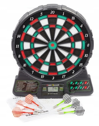ELEKTRONICZNA TARCZA DART 18 GIER RZUTKI GRATIS