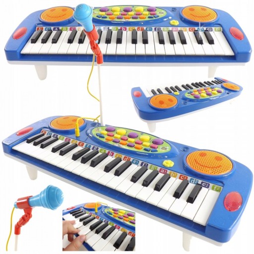KEYBOARD DLA DZIECI ORGANY MIKROFON ZESTAW PIANINO