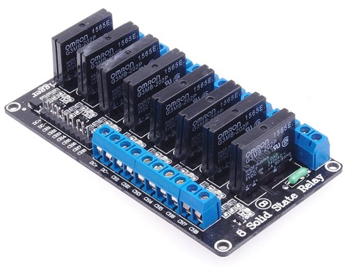 Przekaźnik półprzewodnikowy SSR arduino 8 kanałów
